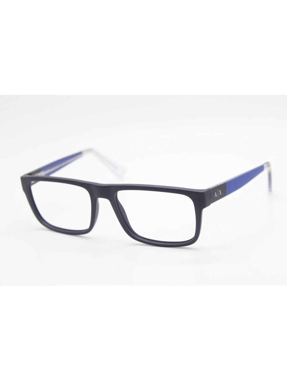 NEW ARMANI EXCHANGE AX 3035 8157 NAVY BLUE CLEAR AUTHENTIC EYEGLASSES 54-17